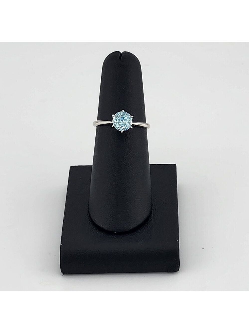Romantic Blue Gemstone Ring in Sterling Silver 925 – Brand New & Elegant